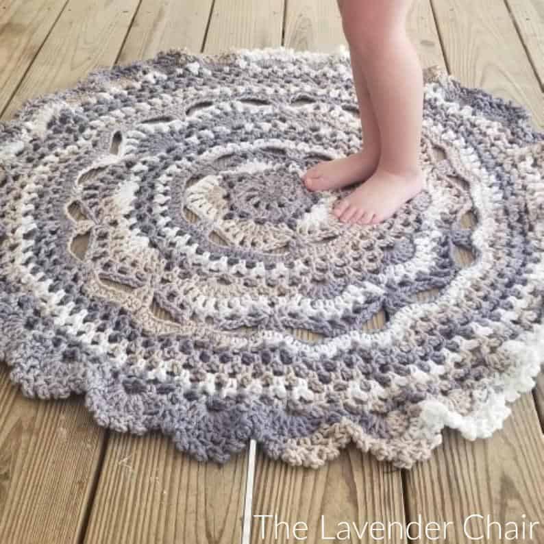 Midnight Star Mandala Rug Crochet 