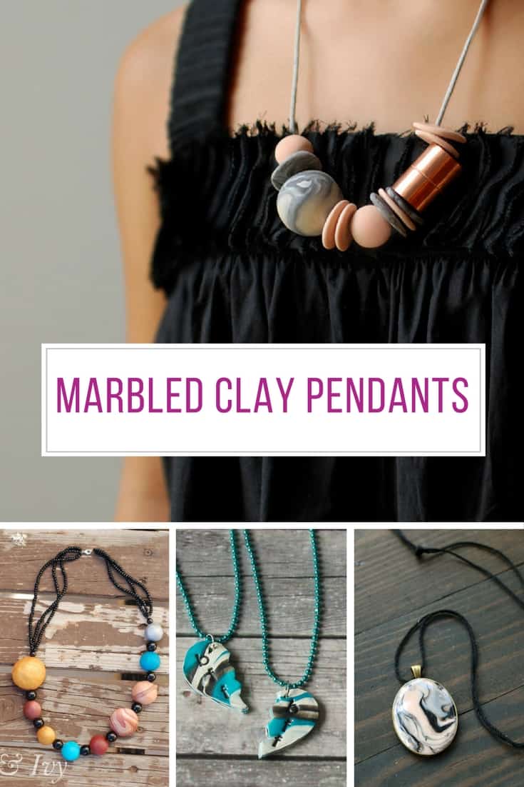 These marbled clay pendants will make great DIY gifts! Thanks for sharing!