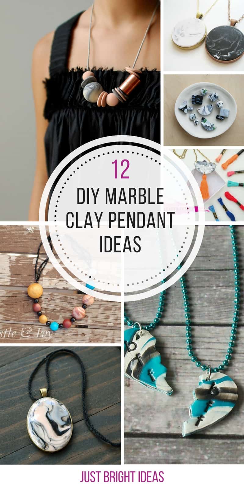 Polymer clay necklace on sale ideas