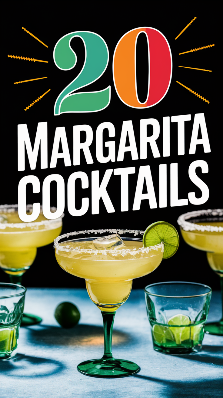 20 Must-Try Margarita Cocktail Drinks for Summer 🍸✨ Sip on classic lime, mango, and even chocolate margaritas with this fun and flavorful recipe collection. Cheers! 🍹🌟 #FancyDrinks #SummerDrinks #PartyVibes