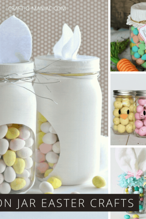 These easy Easter mason jar crafts make the cutest handmade treats for kids and grownups!