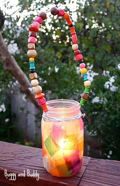 Mason Jar Lantern Craft for Kids