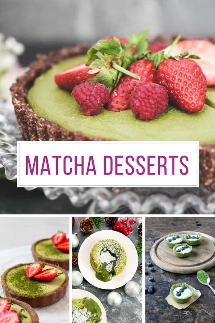 These Matcha green tea desserts look DELICIOUS! And they're healthy too!