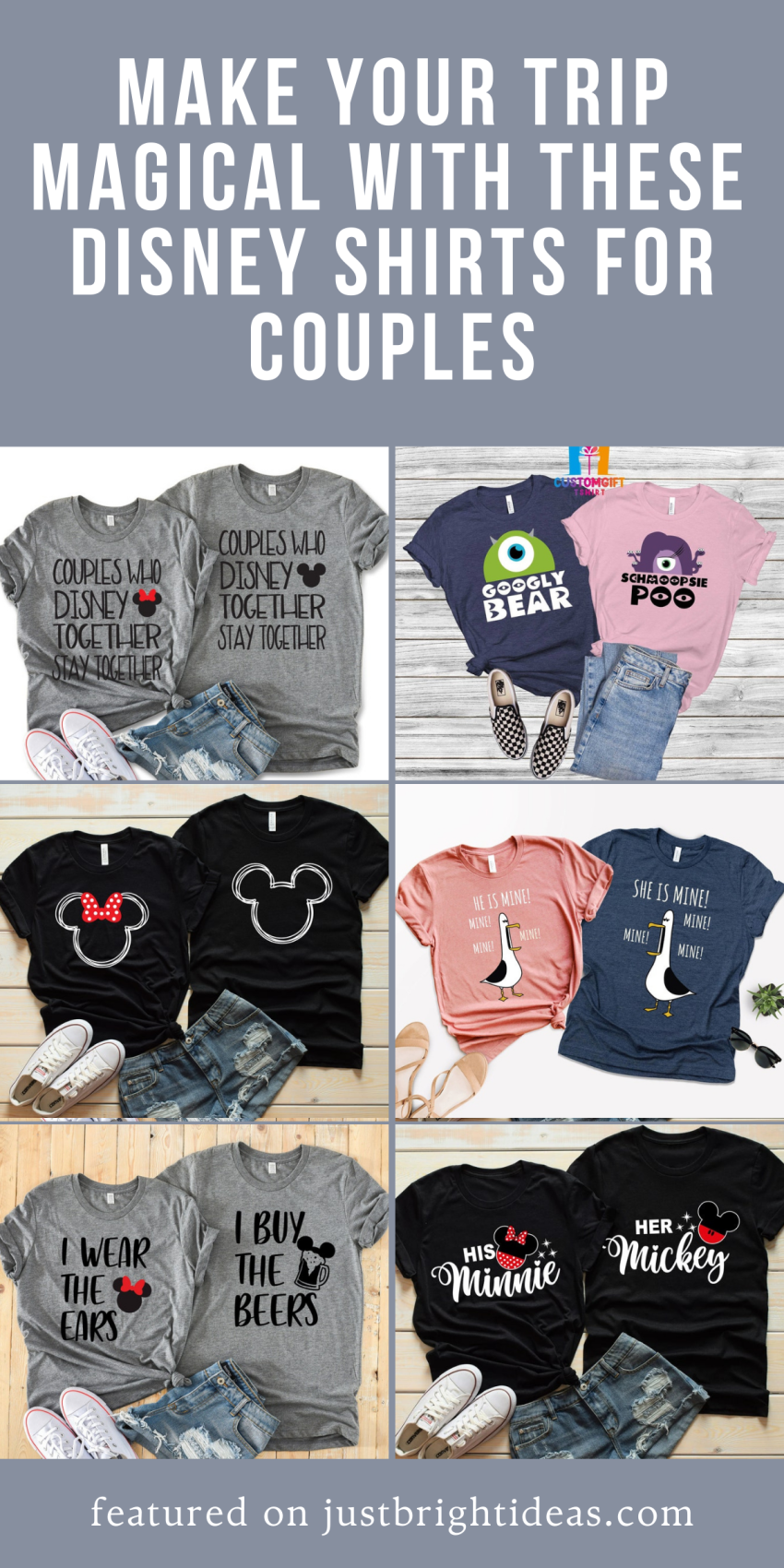 Make your trip magical with these cute couple's Disney shirts