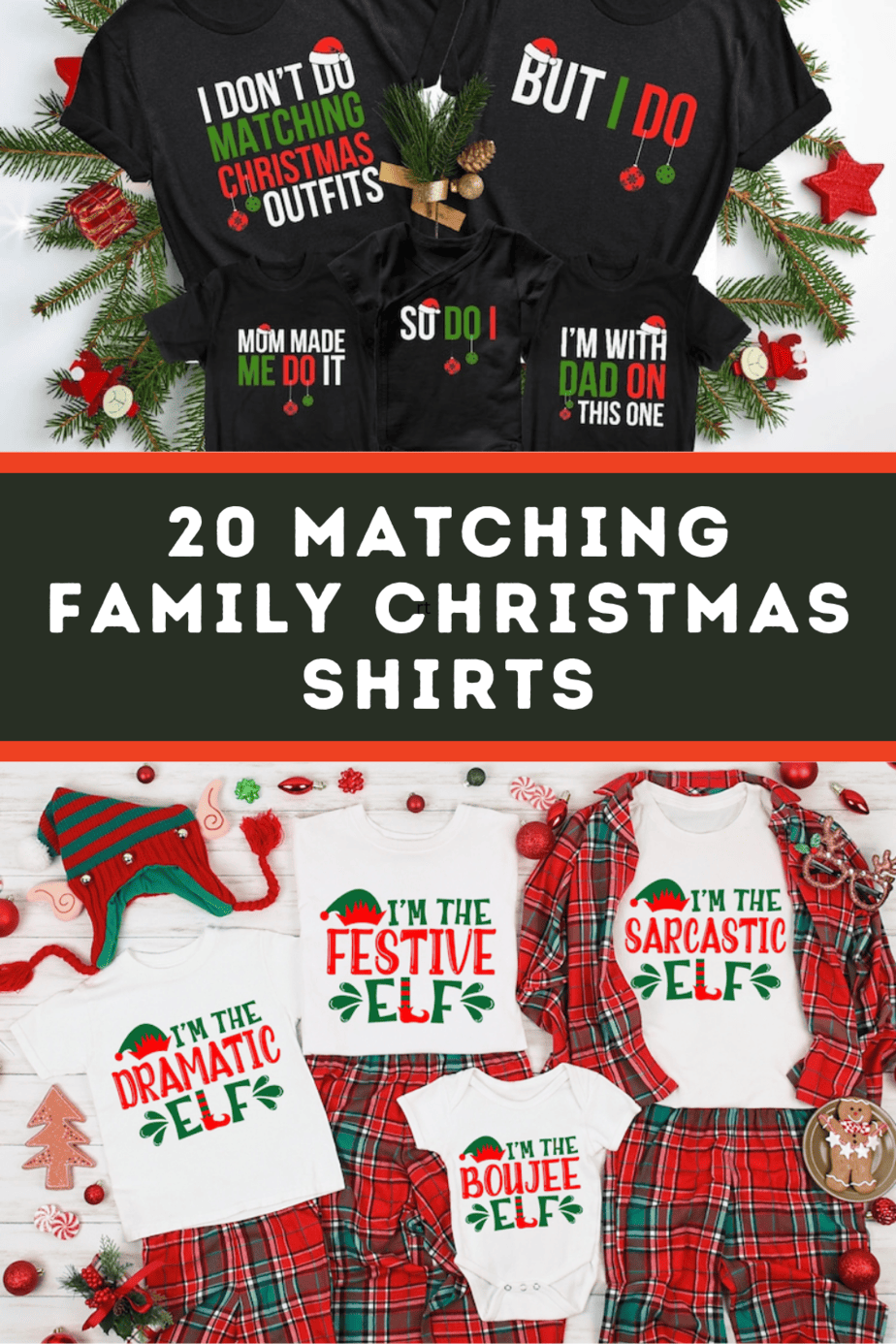 Cute Matching Family Christmas Shirts