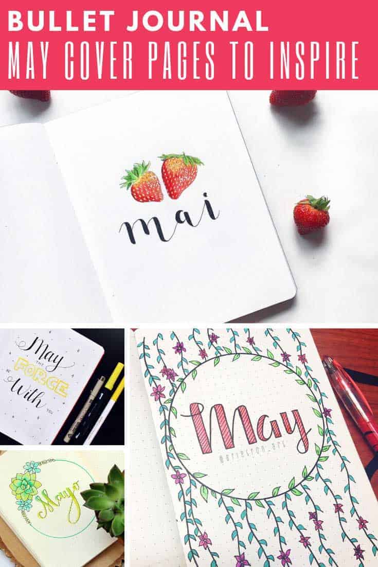 These May bullet journal cover pages are gorgeous! Just the inspiration you need to decide how to welcome May in your own BUJO.