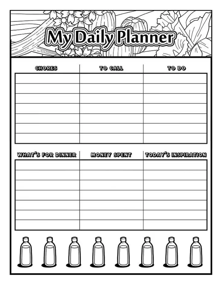 Get Organized in May with Our Free Printable Coloring Planner Sheets