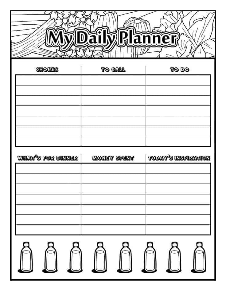 Monthly Coloring Planner - May - Real Momma