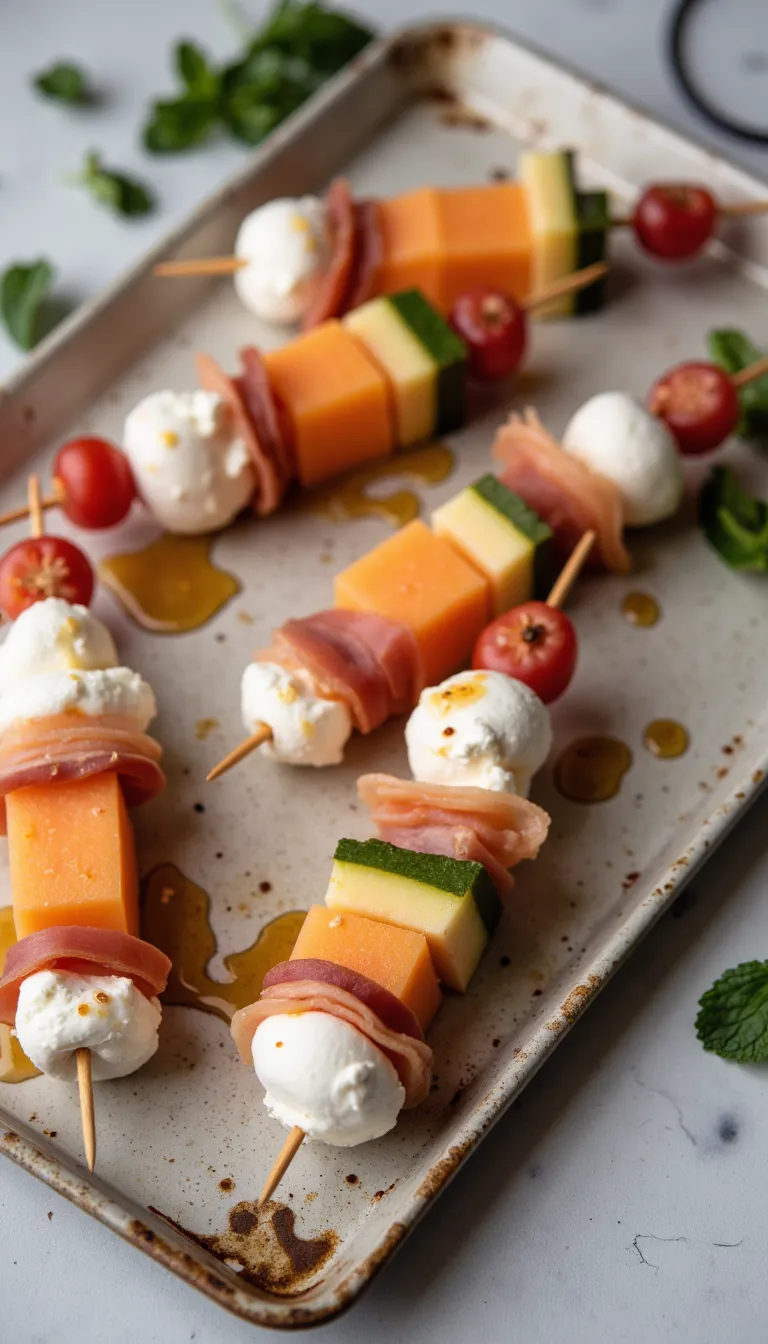These Melon & Burrata Picks are sweet, salty, creamy toothpick appetizers that scream summer celebration!