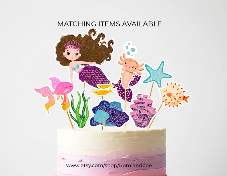 Shop Etsy for mermaid cake toppers