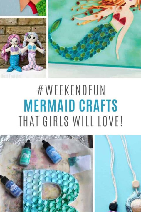 Loving these mermaid crafts for girls - and your daughter will too!