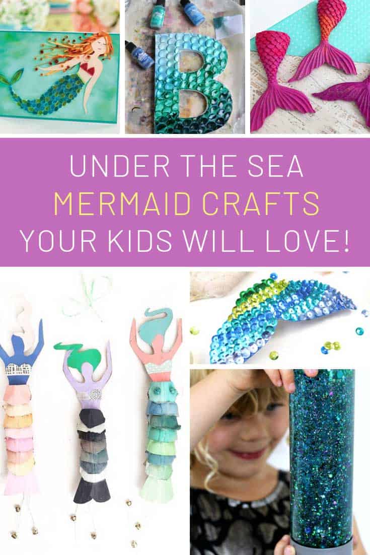 These mermaid crafts for kids are so fun!