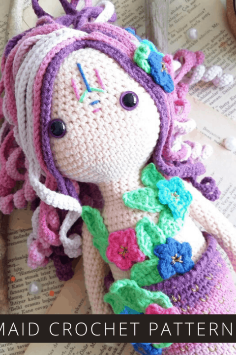 How sweet is this crochet mermaid doll! She'll be well loved and the pattern is easy to follow.