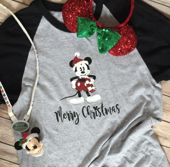 Merry Christmas Mickey Mouse Shirt