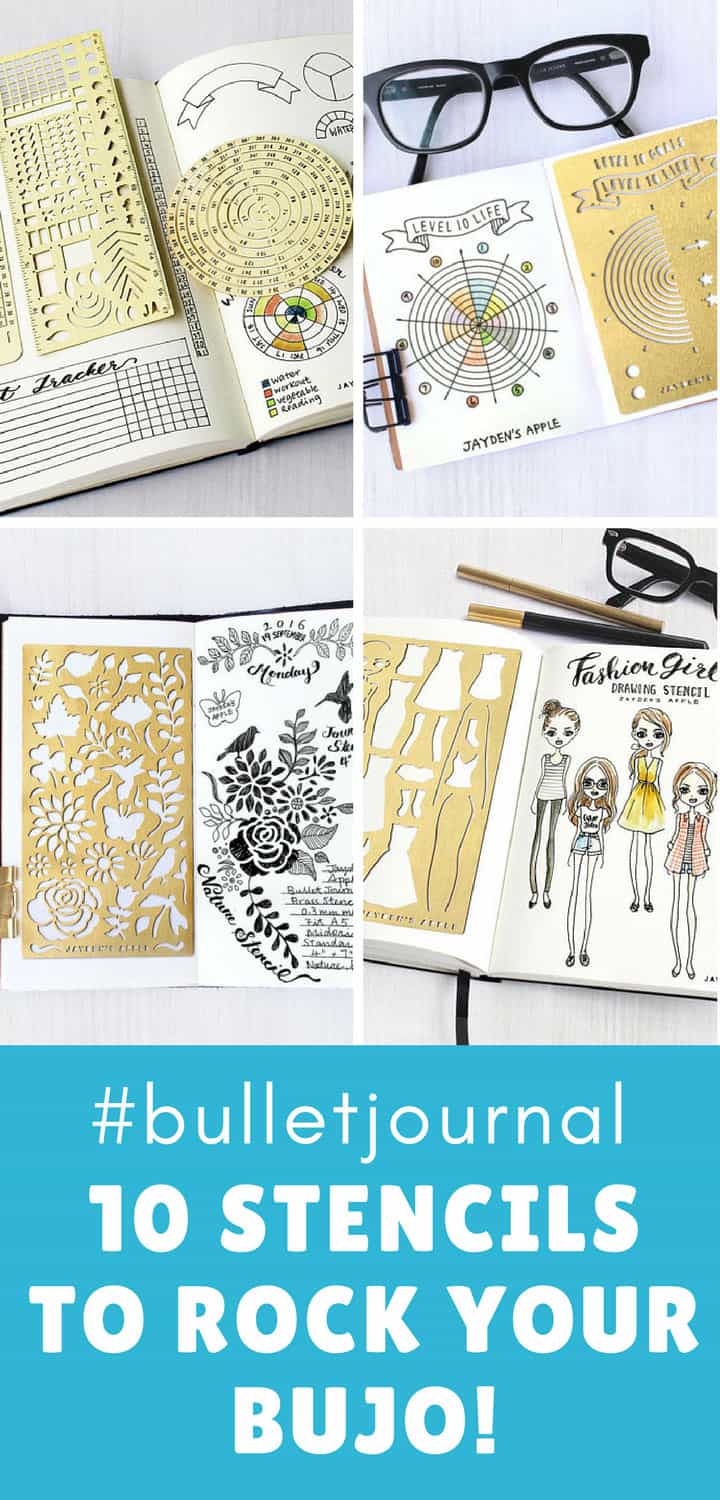10 Awesome Bullet Journal Stencils That'll Save You A Ton of Time
