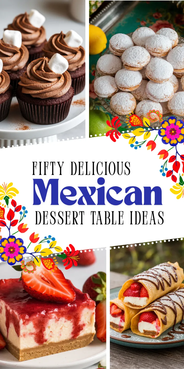 Planning a Mexican dessert table? These colorful, crowd-pleasing treats are perfect for birthdays, fiestas, or Cinco de Mayo! #MexicanDesserts #DessertTable #PartyIdeas #FiestaParty #MexicanDessertTable #EasyPartyRecipes 🎉🍓🍰