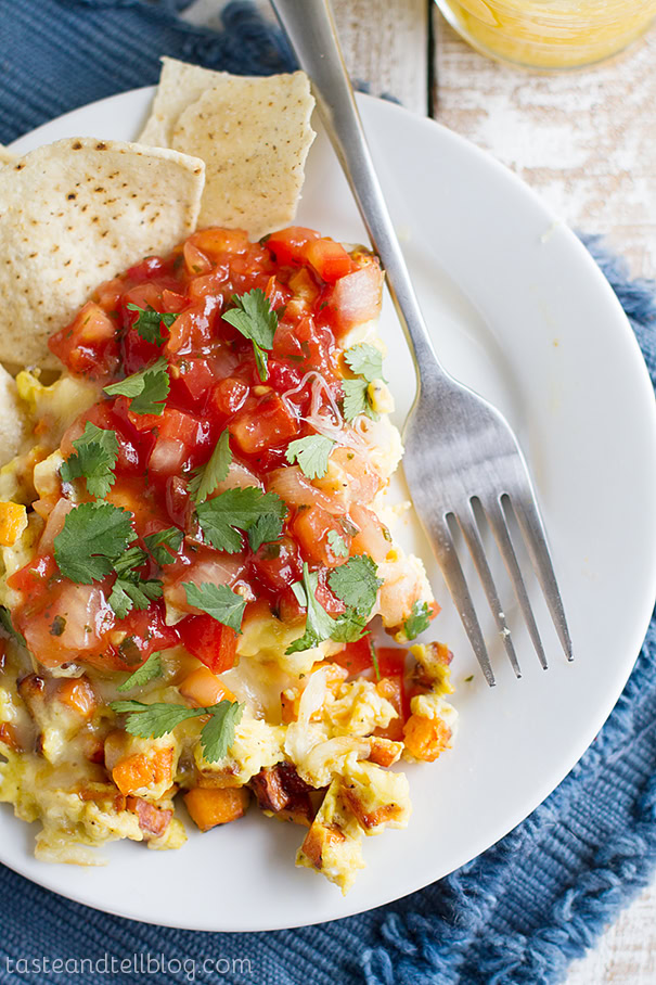 Egg and Sweet Potato Breakfast Scramble