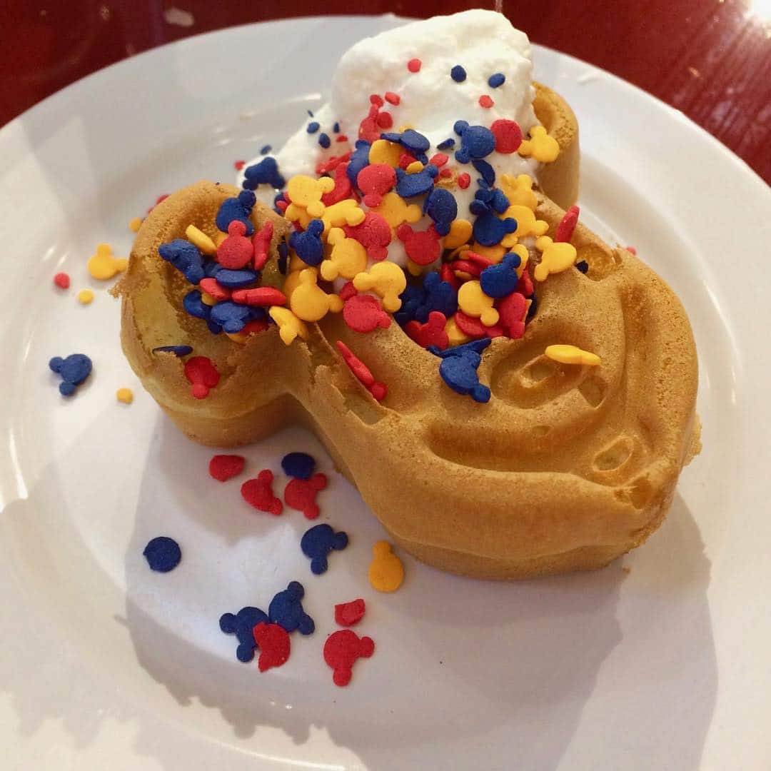 Mickey Waffle with Sprinkles Disney World