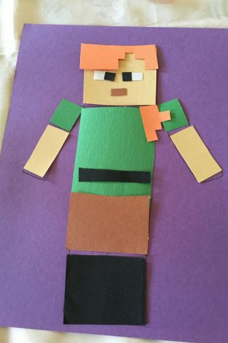 Minecraft Alex Paper Craft for Kids