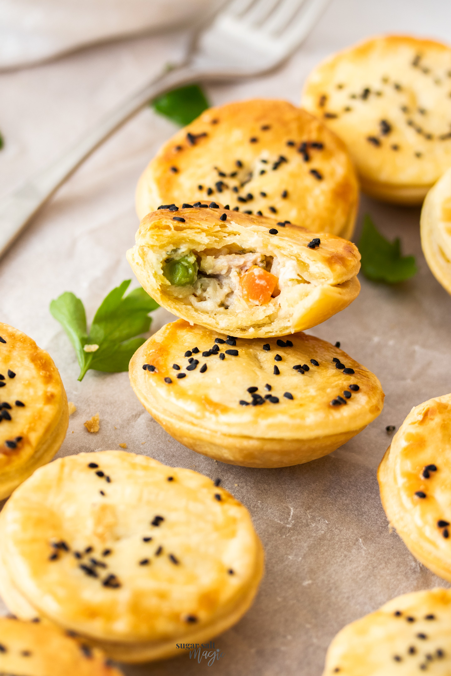 Mini Chicken Pot Pies: Use muffin tins to create individual servings. Fun to eat and perfectly portioned.