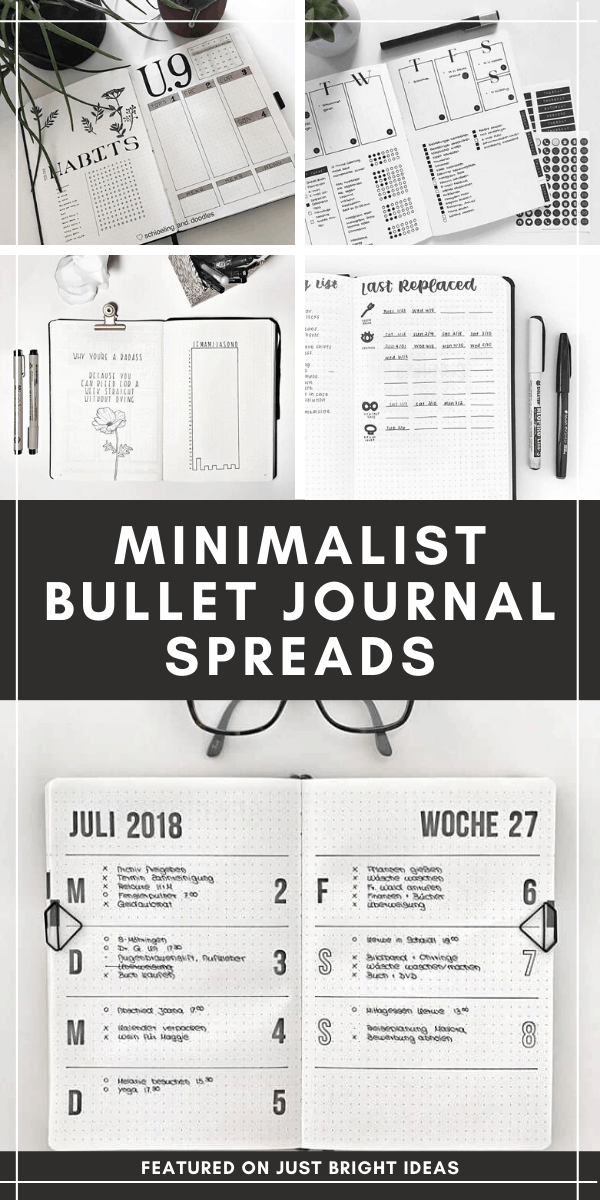 These Minimalist Bullet Journal Spreads Will Inspire You to Embrace Simple!