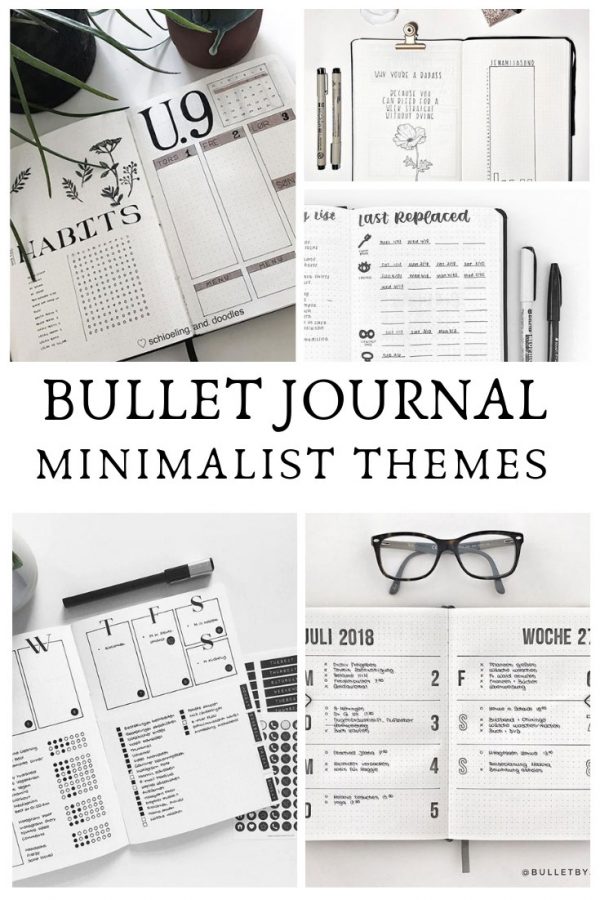 Minimalist bullet journal spreads do not have to be boring! Take a look at these gorgeous layouts that might just inspire you to go back to basics with your theme next month!