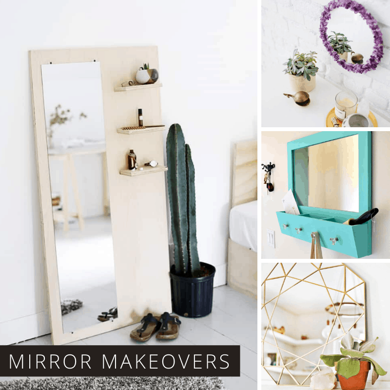 Loving these repurposed mirror makeovers - the perfect way to take a flea market find and turn it into something stunning for your home!
