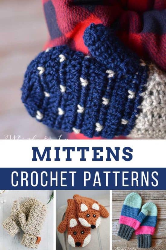 Free Crochet Mitten Patterns {Keep your hands warm this winter!}