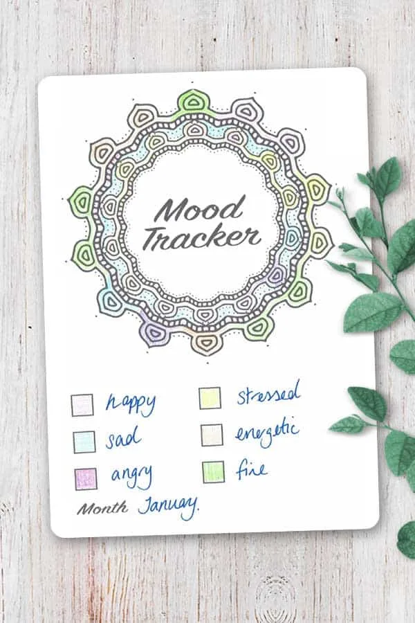 Loving this mandala mood tracker printable! Perfect for monitoring my emotions!