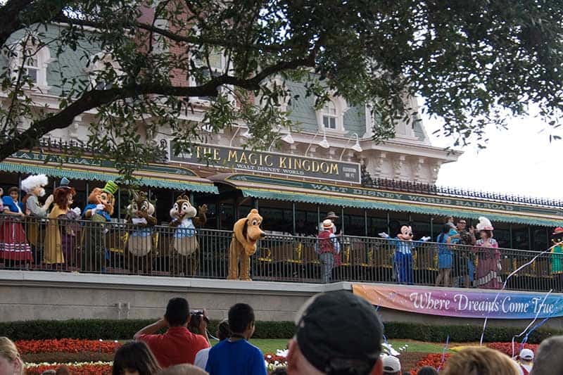 Morning Welcome at Magic Kingdom