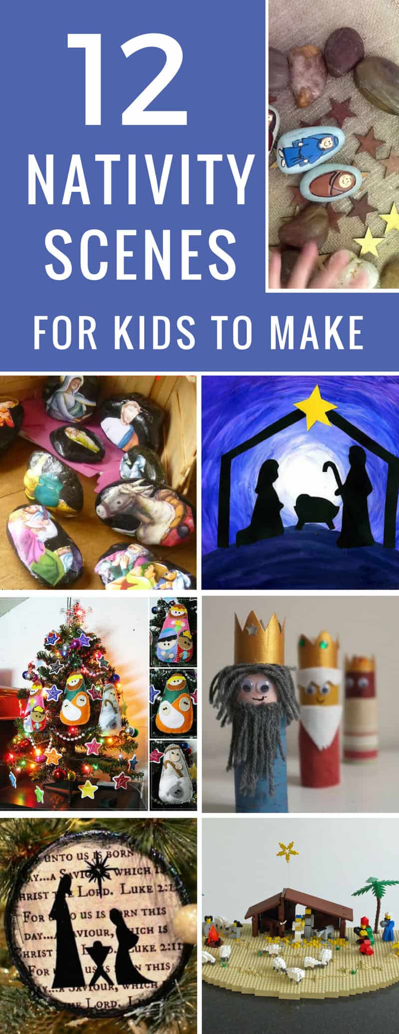 All the kids are going to love making these nativity crafts and they're so lovely we'll be getting them out next Christmas too!