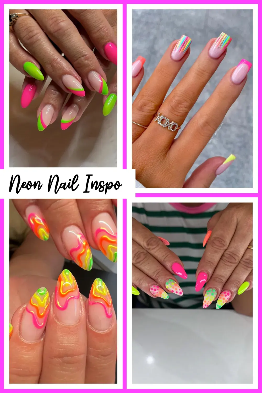 Neon Nail Ideas You’ll Be Obsessed With This Season 🌈Go bold or go home! These neon nail looks are full of color, creativity, and good vibes. Perfect for parties, holidays, or just because. #NeonNailDesigns #SummerNails #NailArtIdeas