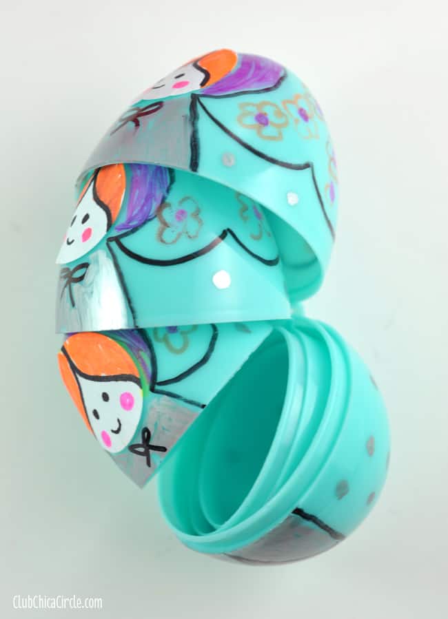 Plastic Egg Russian Nesting Dolls Craft Idea