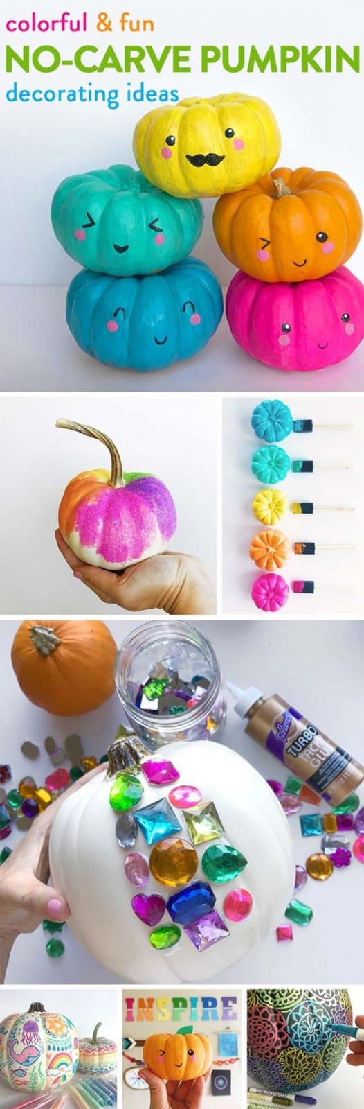 No Carve Pumpkin Decorating Ideas