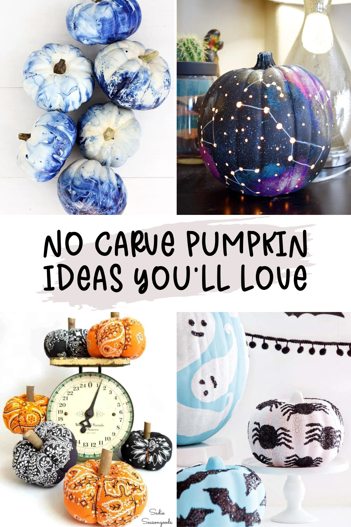 Say goodbye to carving tools! These No Carve Pumpkin decorating ideas are perfect for a mess-free, fun, and creative Halloween. Check out these DIY Halloween Decor tips for easy, stylish pumpkins that make a statement! 🕸️ #NoCarvePumpkin #HalloweenIdeas