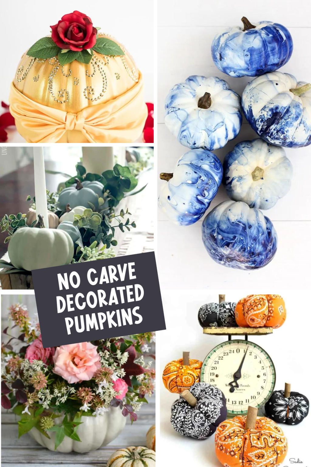 Unusual No Carve Pumpkin Decorating Ideas {All the fun of pumpkins ...