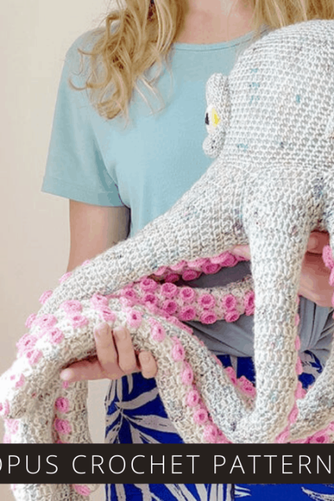 This life-sized octopus crochet pattern is going to blow you away. Your kids are going to go crazy over him for sure!