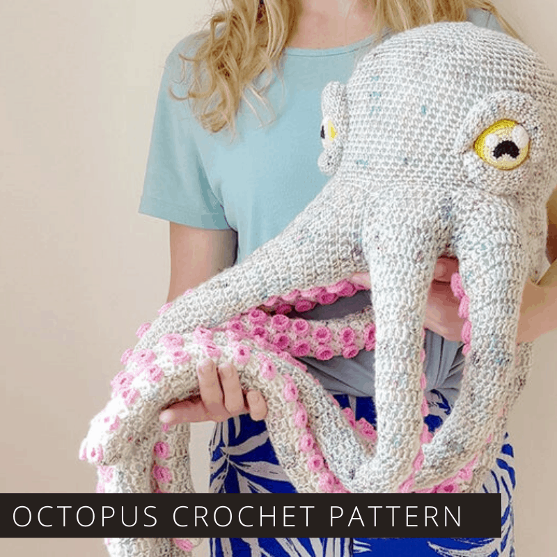 This life-sized octopus crochet pattern is going to blow you away. Your kids are going to go crazy over him for sure!