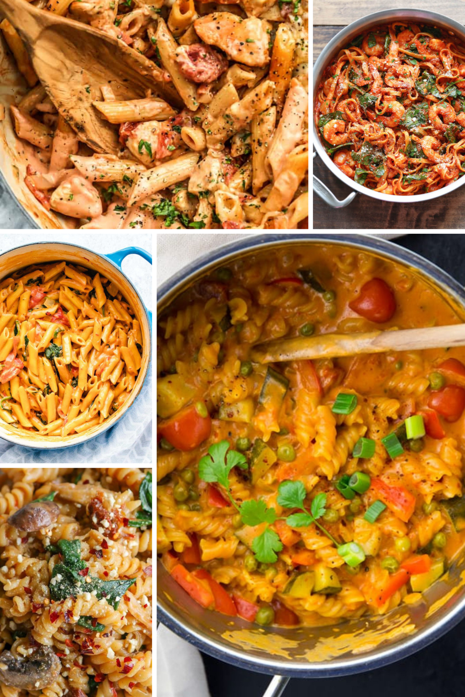 A collection of quick and easy one pot pasta recipes