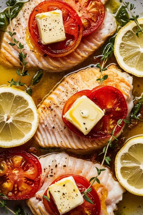 Beat the heat with these Orange Roughy Foil Packets with Oven-Roasted Tomatoes! Ready in less than 30 minutes, this meal is light, healthy, and requires minimal cleanup. Ideal for grilling in summer or baking any time of year. ?✨ #GrillRecipes #FoilPacket