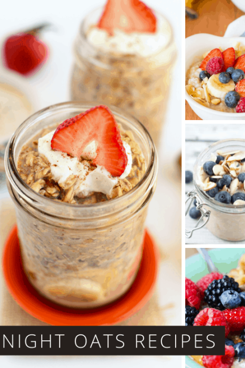 Yum! These overnight oats recipes are super easy to make and taste delicious!