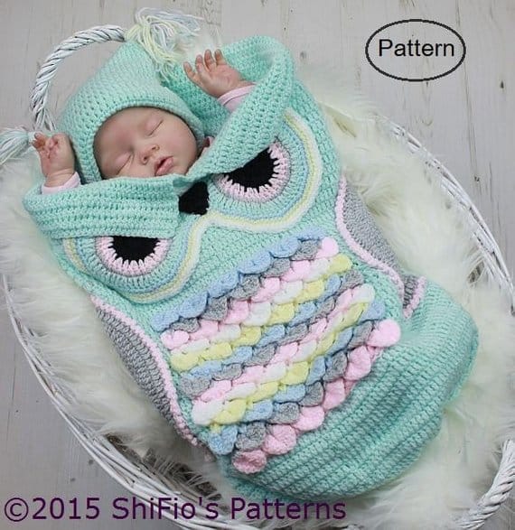Owl Baby Crochet Cocoon