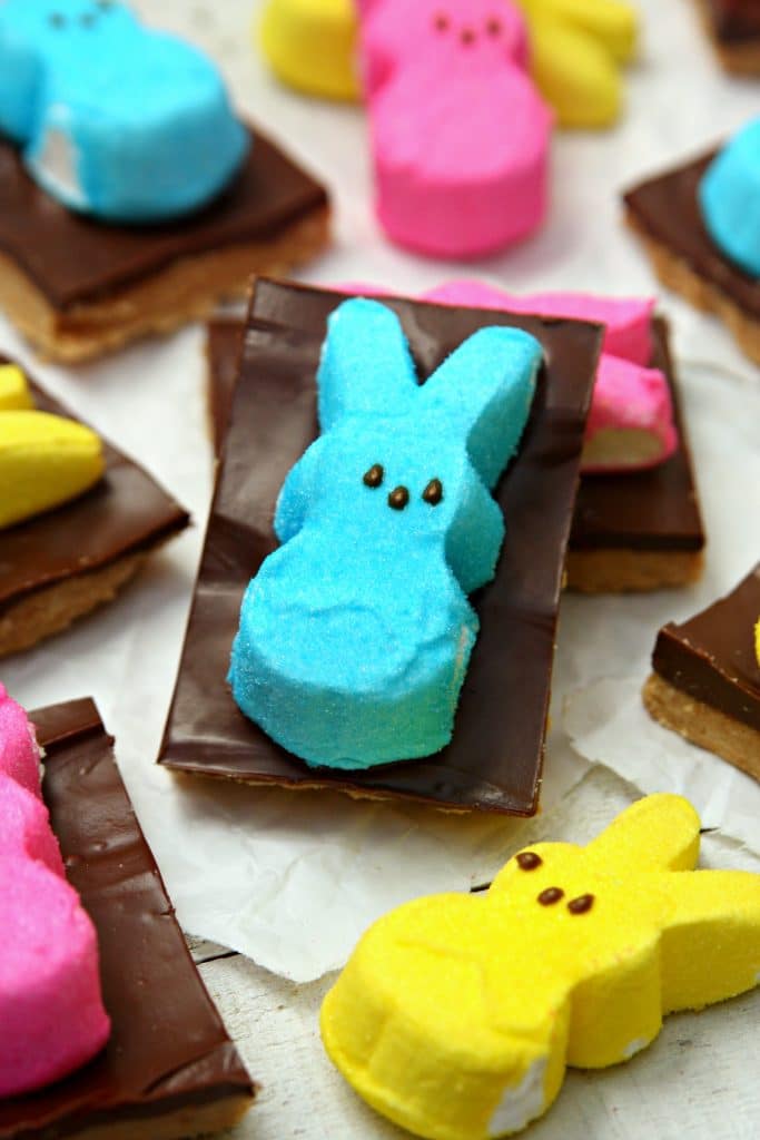 PEEPS Easter Peanut Butter S’mores Bars