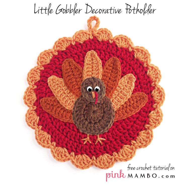 Image for Crochet Little Gobbler Decorative Pot Holder