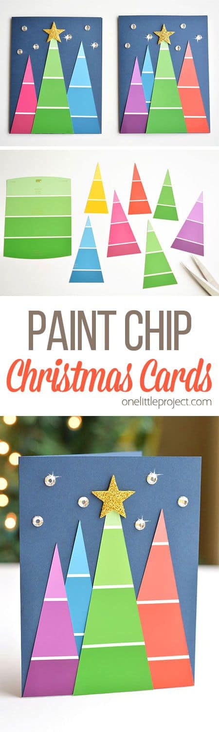 Paint Chip Christmas Cards