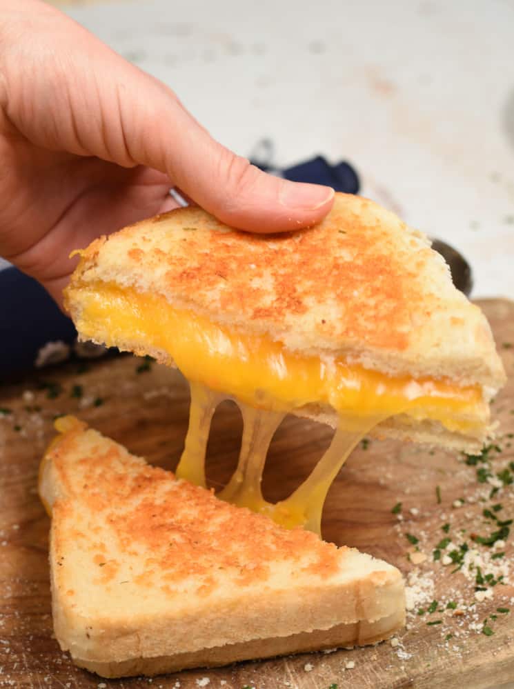 Parmesan Crusted Grilled Cheese Sandwich