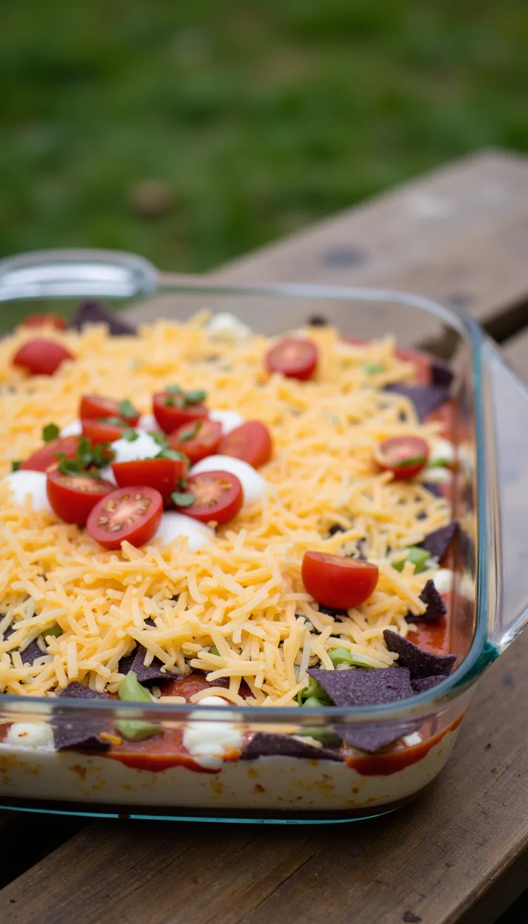 Patriotic Layered Taco Dip is the go-to appetizer for your 4th of July party—easy to prep, budget-friendly, and seriously crowd-pleasing.