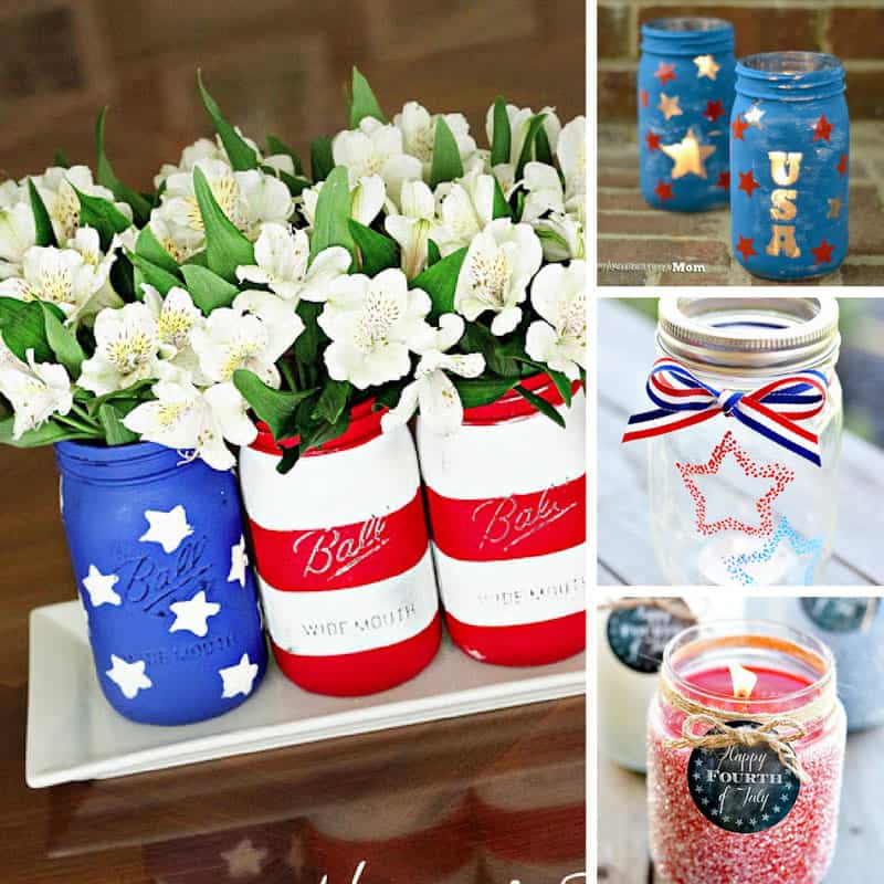 Fabulous Patriotic Mason Jar Crafts