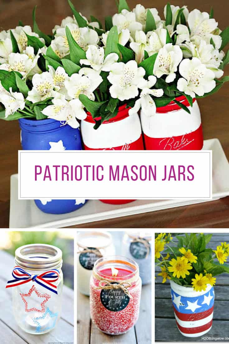 Loving these patriotic mason jars! Thanks for sharing!