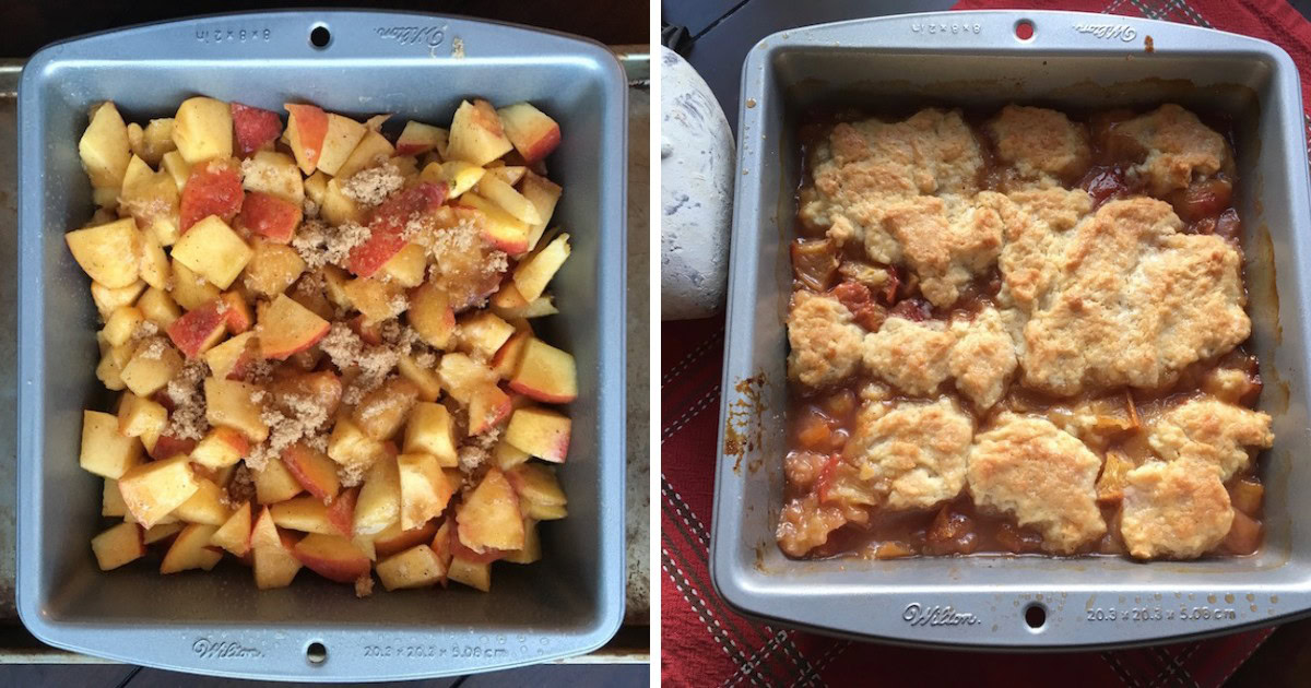 Indulge in the sweet, juicy goodness of this homemade gluten free peach cobbler! Perfect for summer nights and family gatherings, this recipe is a must-try. 🍨🍑